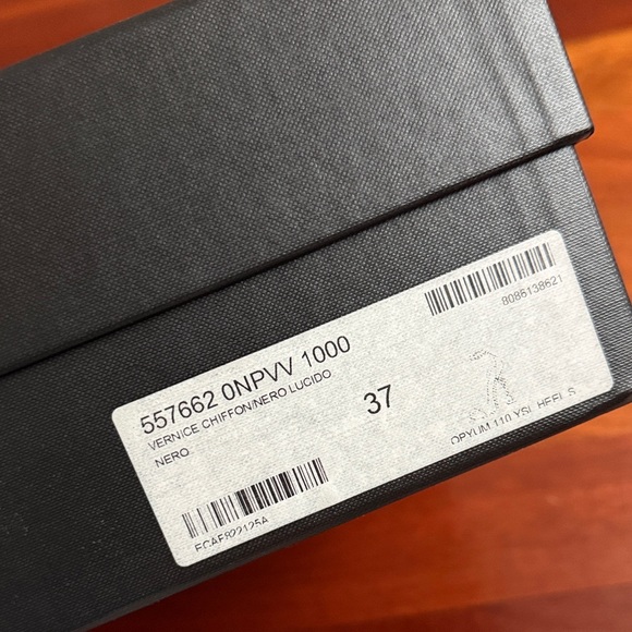 Saint Laurent Black Patent Leather Heels - Picture 7 of 9